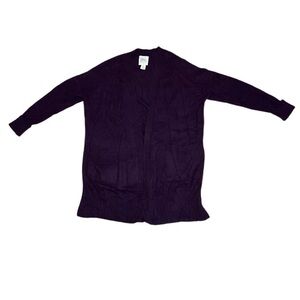 S Between Me & You Women's Purple Autumn Fall Cottagecore Cotton Cardigan Jacket